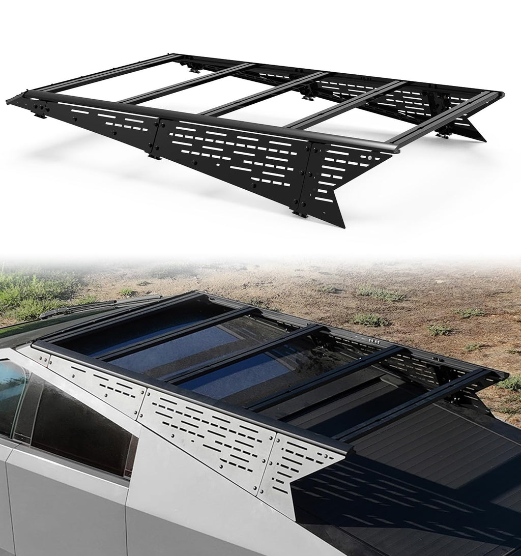 TERRATRECK Mid Version Cargo Racks Roof With Crossbar for Tesla Cybertruck 2023 & Up
