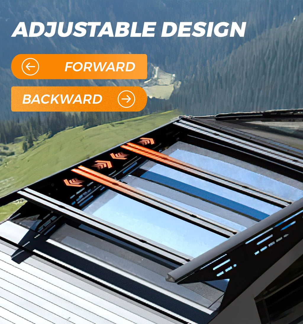 TERRATRECK Short Version Cargo Racks Roof With Crossbar for Tesla Cybertruck 2023 & Up